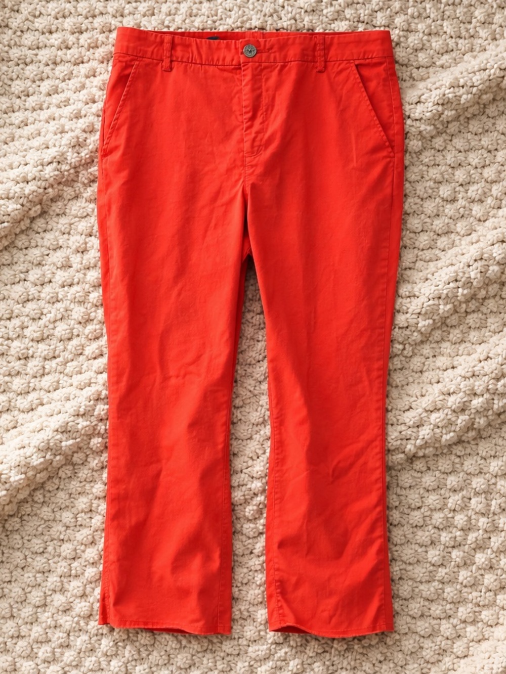 Lilly Pulitzer mizner red cotton crop pants women’s size 14 plus